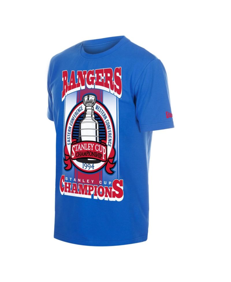 Men's Blue New York Rangers Stanley Cup Trophy Graphic T-Shirt