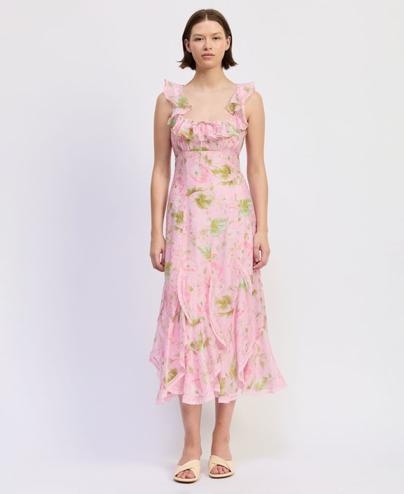 Women's Sleeveless Scoop Neck Wrenley Midi dress