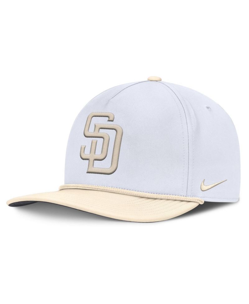 Men's White/Cream San Diego Padres Pro Performance Snapback Hat