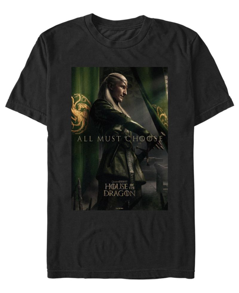 Men's House of the Dragon Aemond Targaryen Graphic Regular-Fit T-Shirt