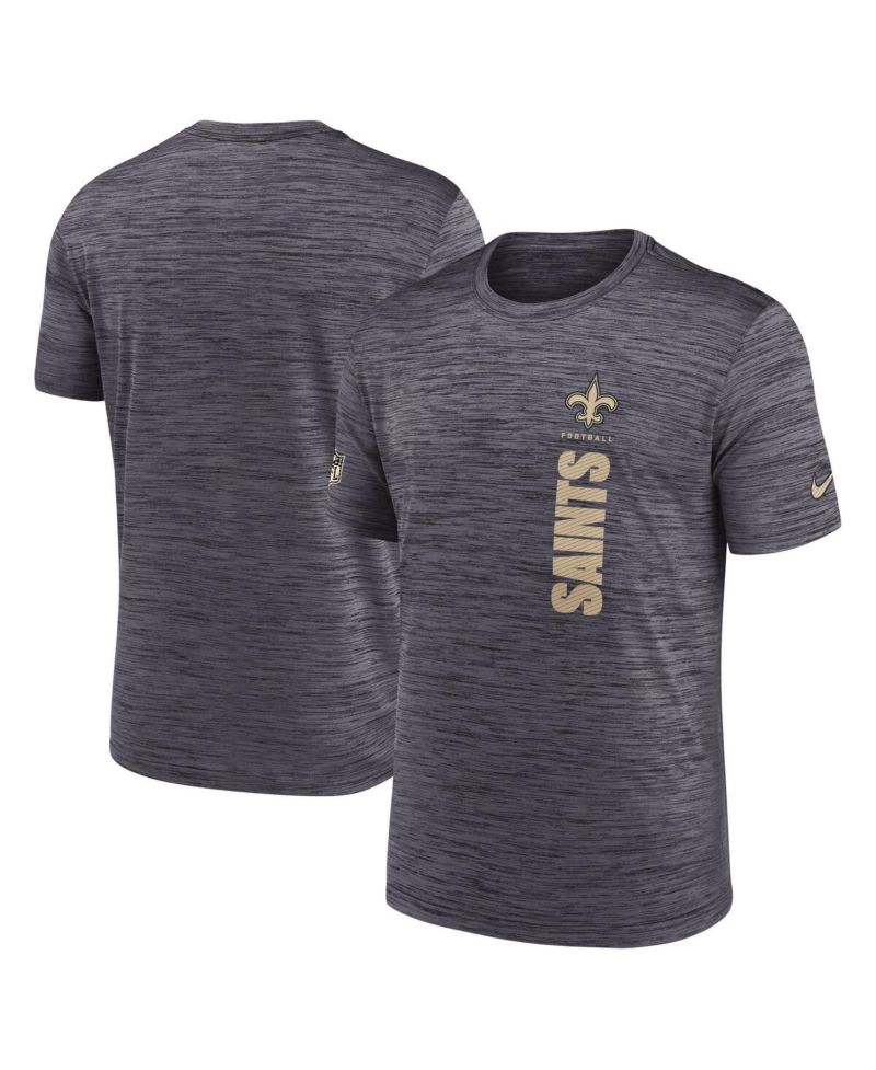 Men's Black New Orleans Saints 2024 Sideline Velocity Performance T-Shirt
