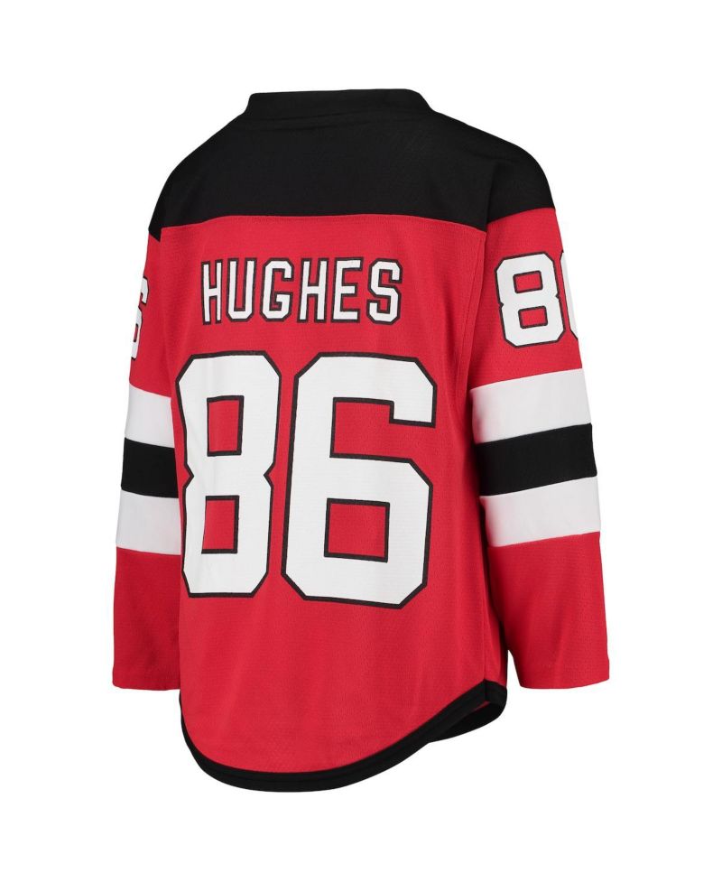 Big Boys Jack Hughes Red New Jersey Devils Home Player Replica Jersey