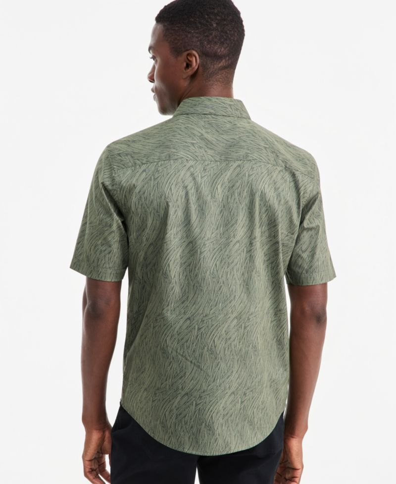 Men's Baker Geometric Short-Sleeve Shirt