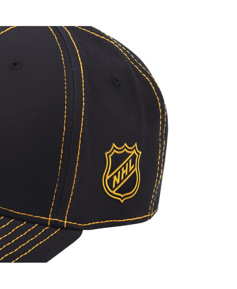 Men's Black Boston Bruins Sphere II Adjustable Hat