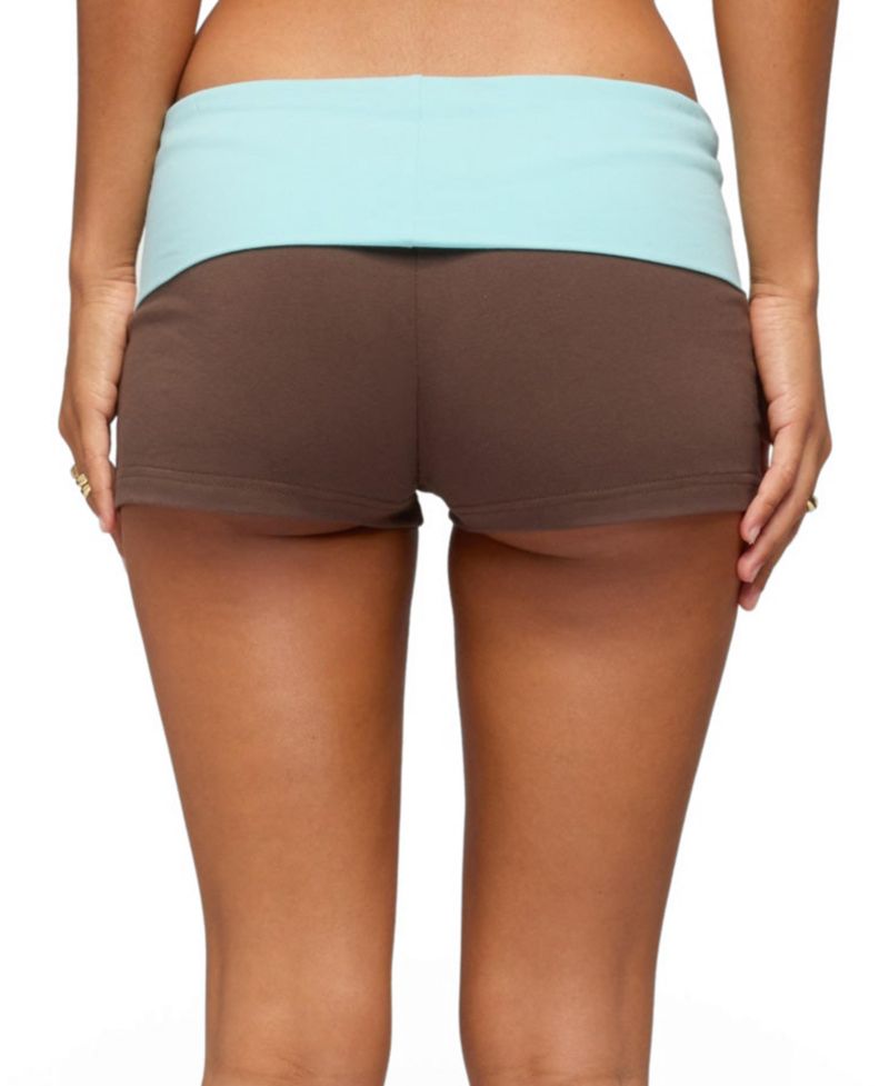 Women's Emmey Contrast Foldover Shorts