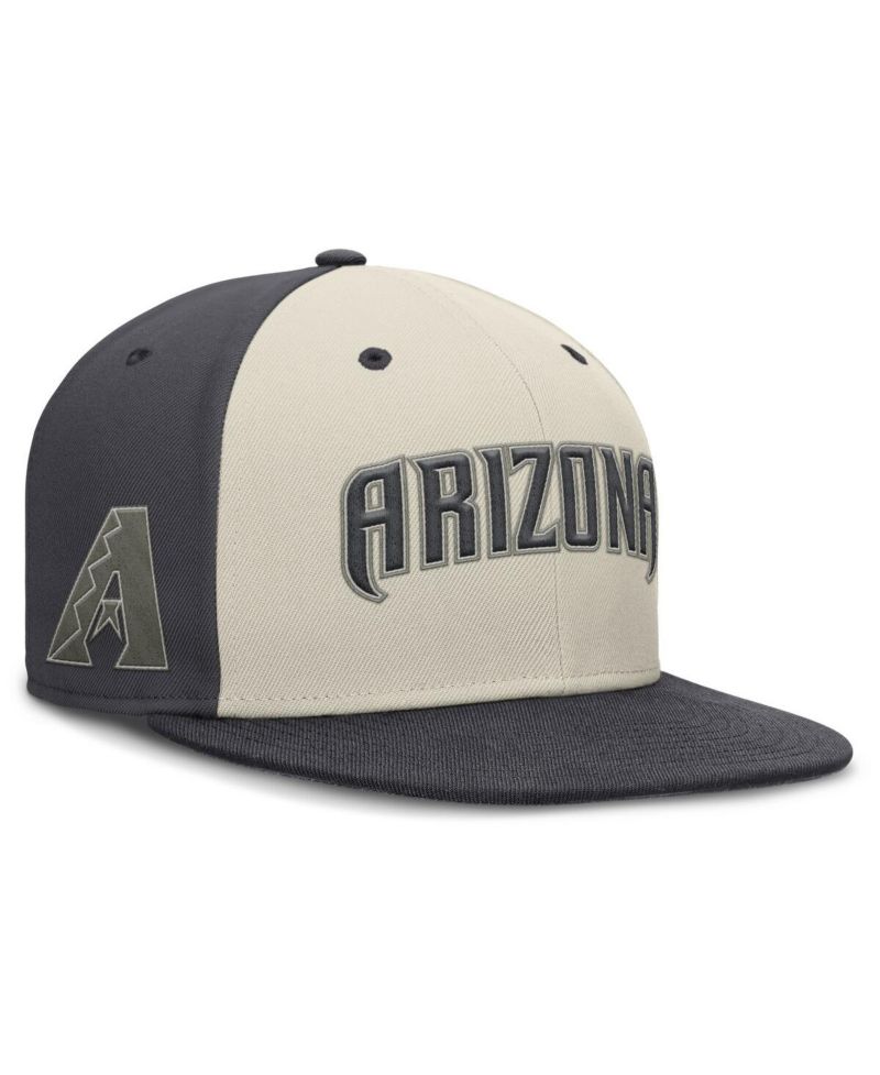 Men's Cream Arizona Diamondbacks Dri-FIT True Fitted Hat