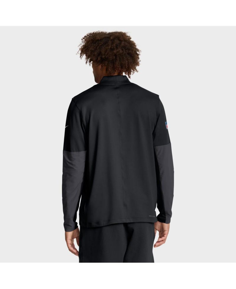 Men's Black Cincinnati Bengals Sideline Dri-FIT Half-Zip Pullover