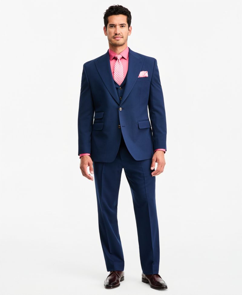 Men's Classic-Fit Navy Suit Separate Pants