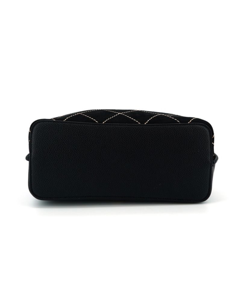 Velvet Bow Knot Medium Satchel Bag