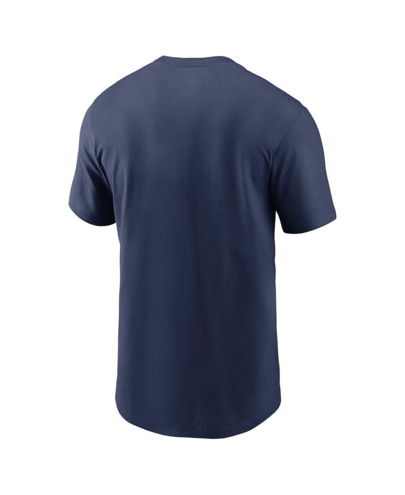 Men's Navy Chicago Cubs Cooperstown Wordmark T-Shirt