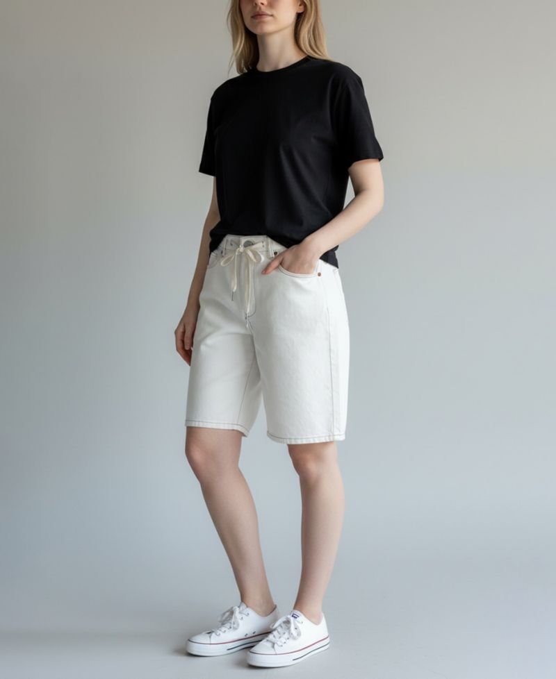 Women's Denim Bermuda Shorts