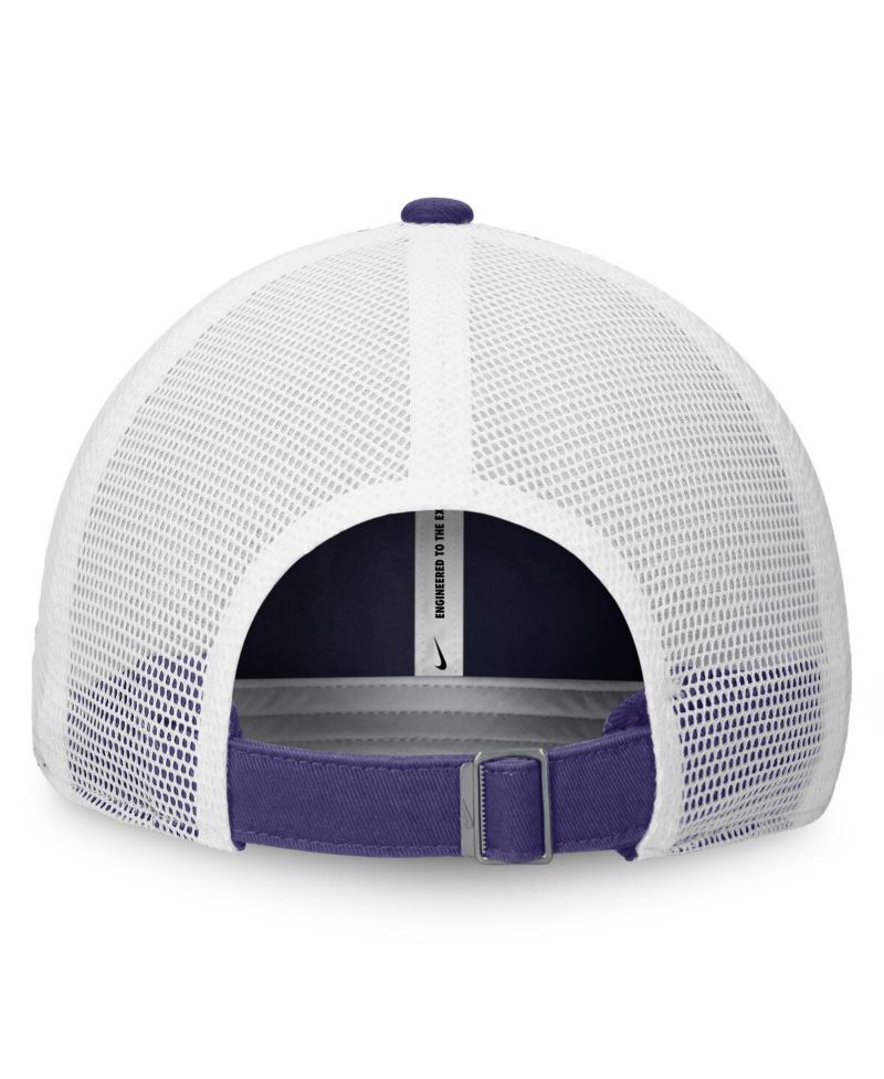Men's Purple/White Tampa Bay Rays Rise Adjustable Trucker Hat