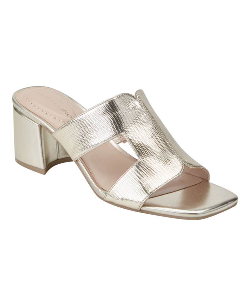 Women's Merring Block Heel Slip-On Dress Sandals