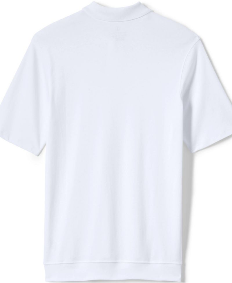 School Uniform Kids Short Sleeve Banded Bottom Polo Shirt