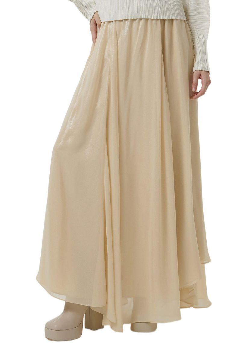 Women's Elasticated Waist Asymmetric Skirt