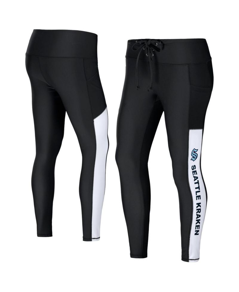 Women's Black Seattle Kraken Leggings