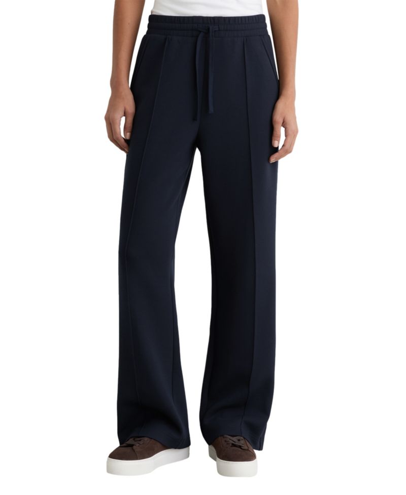Women's Premium Interlock Wide-Leg Jogger Pants