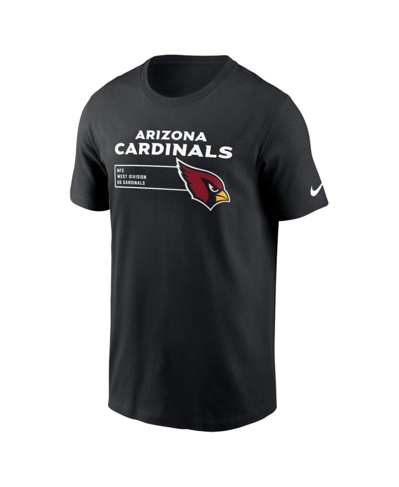 Men's Black Arizona Cardinals Division Essential T-shirt