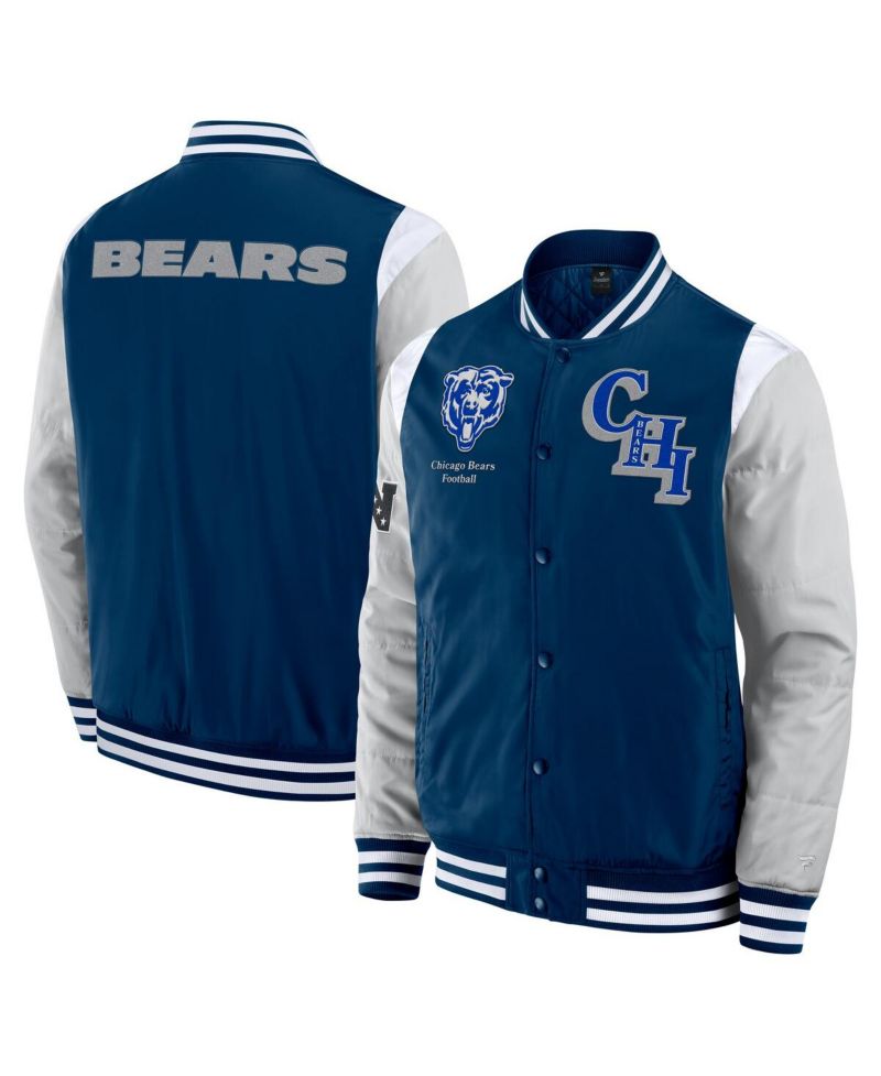 Men's and Women's Navy Chicago Bears Elements Elite Full-Snap Jacket