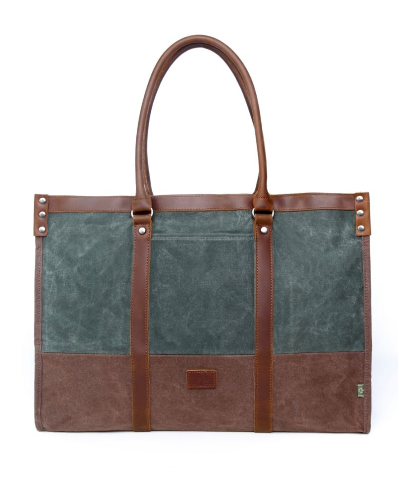Stone Creek Waxed Canvas Tote Bag