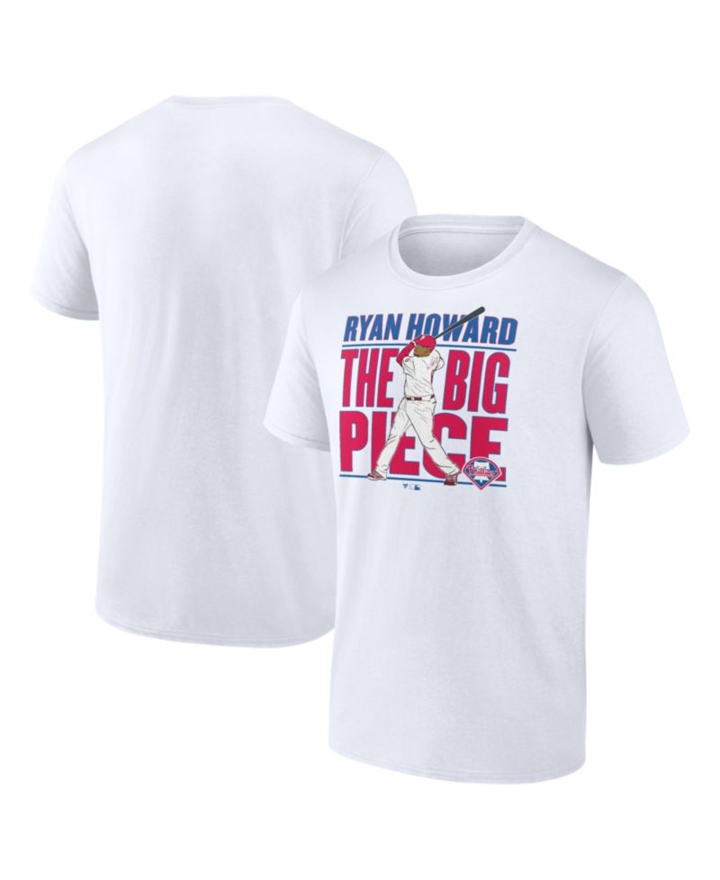 Men's Ryan Howard White Philadelphia Phillies Cooperstown Collection Player T-Shirt
