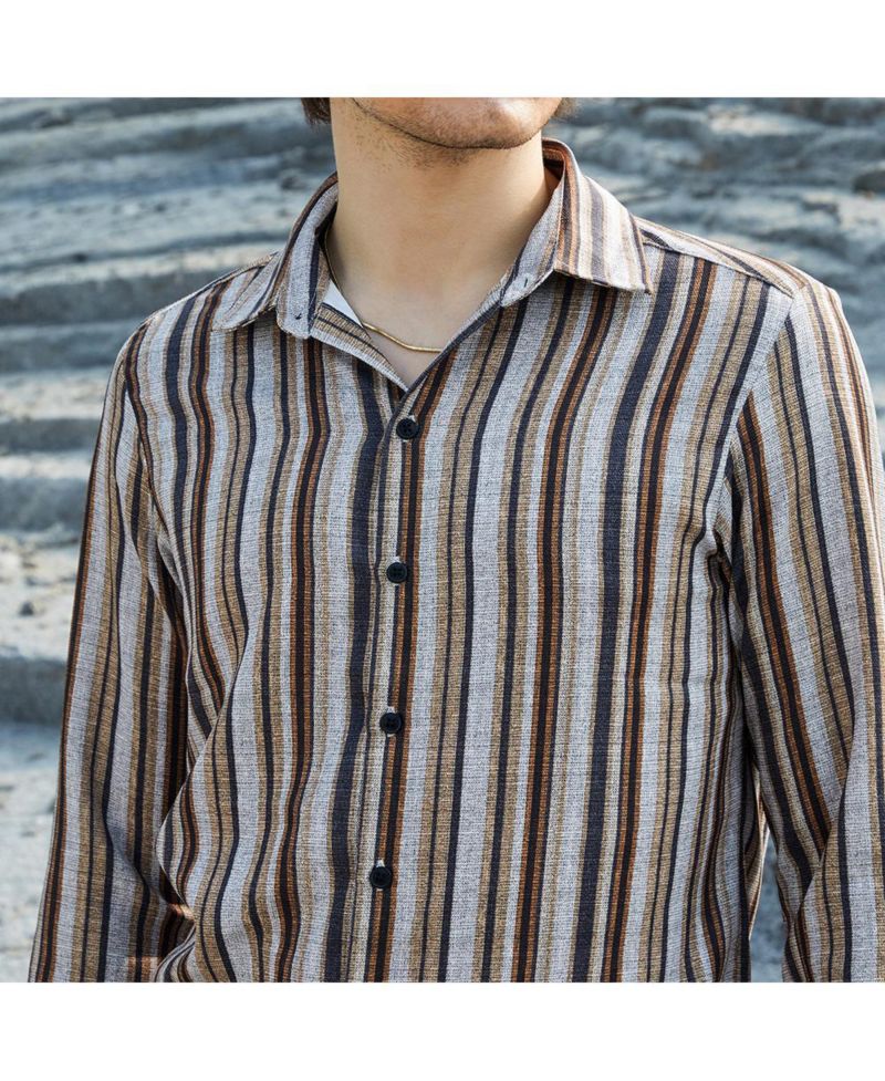 Men's Multitrack-Striped Shirt