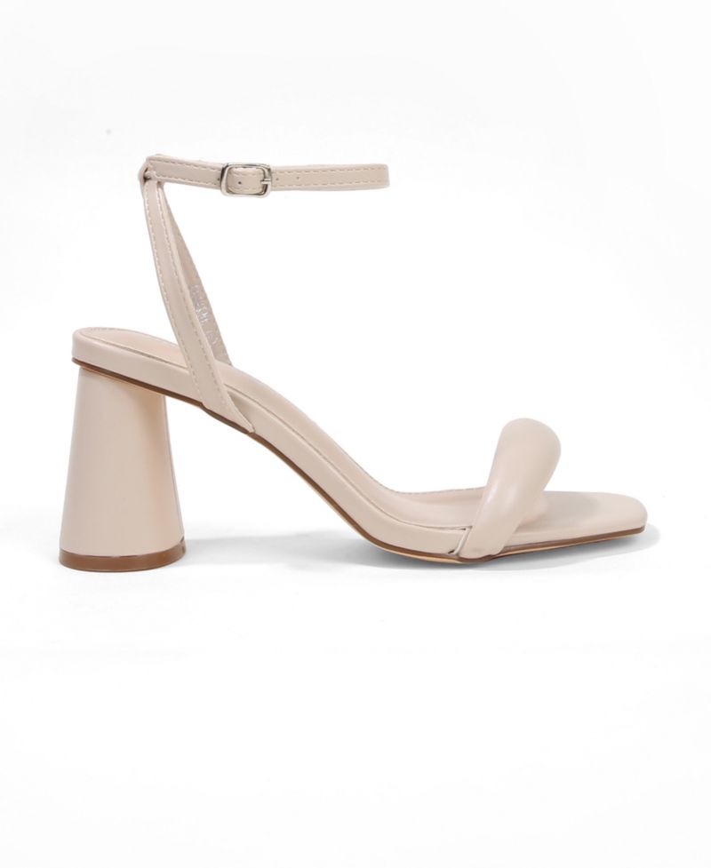 Women's Jasmine Elegant Puffy Strap Block Heel Sandals