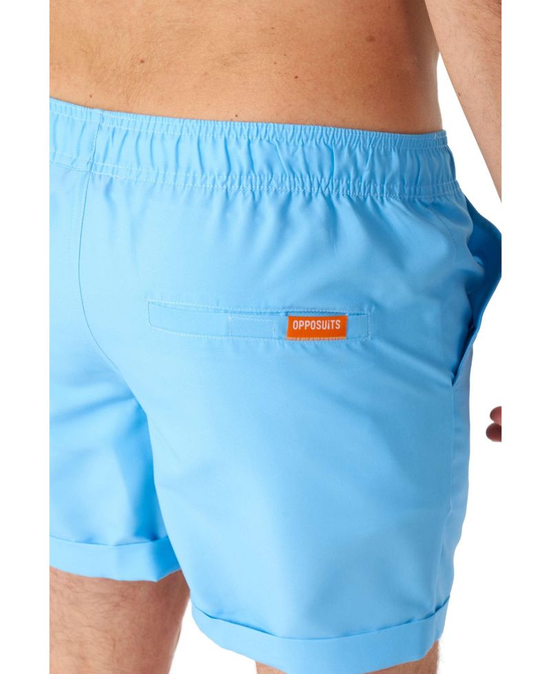 Men's Summer Set - 2 Piece Beach Wear set - Light Cool Blue - Matching Shirt and Shorts