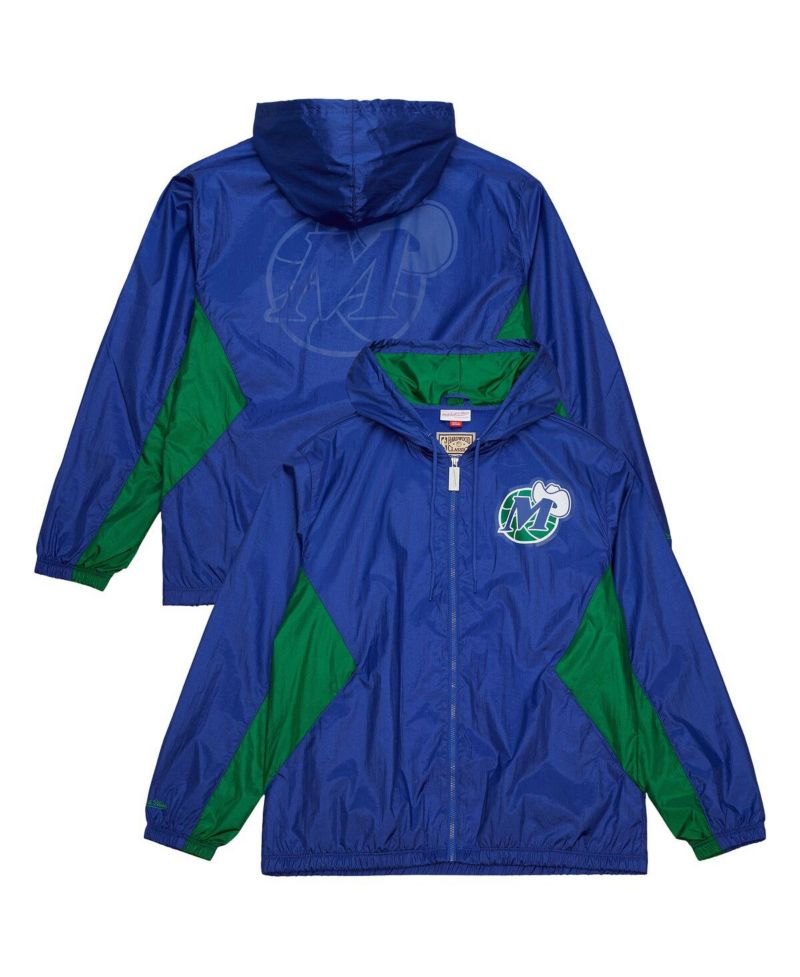 Men's Blue Dallas Mavericks Playmaker Full-Zip Windbreaker Jacket