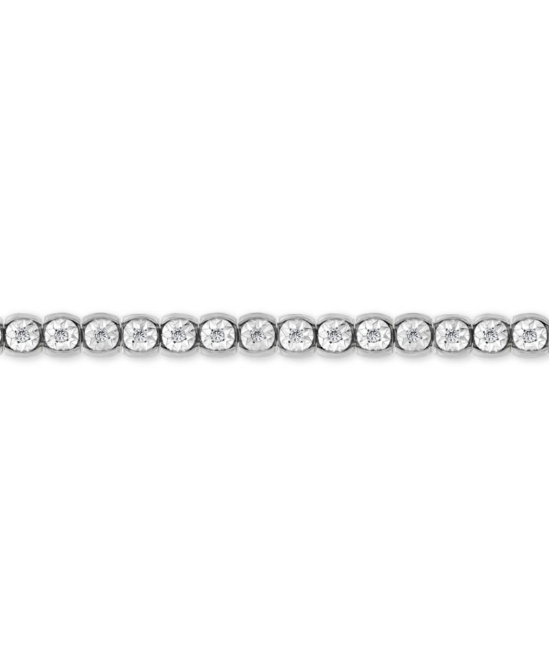 Diamond Illusion Tennis Bracelet (1/2 ct. t.w.) in Sterling Silver (Also available in Yellow or Rose Gold Over Silver)