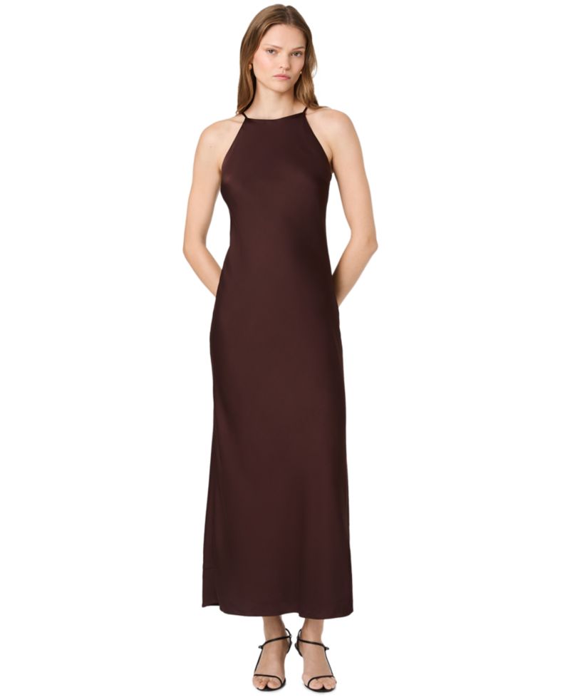 Women's Ennis Satin Halter Maxi Dress