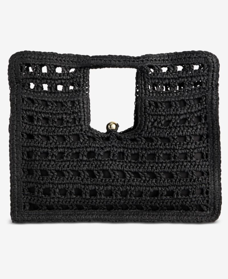 Square Straw Tote Bag