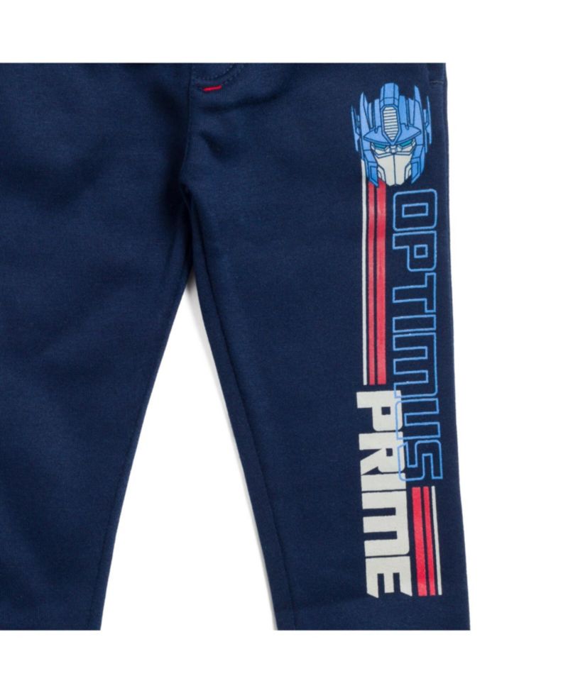 Little Boys Optimus Prime Bumblebee Fleece 2 Pack Pants