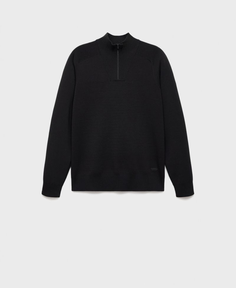 Men's Breathable Zip-Neck Sweater