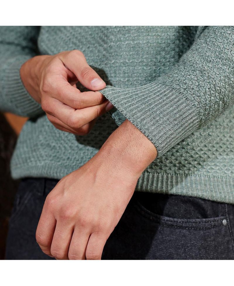 Men's Geo-Jacquard Knit Pullover Sweater