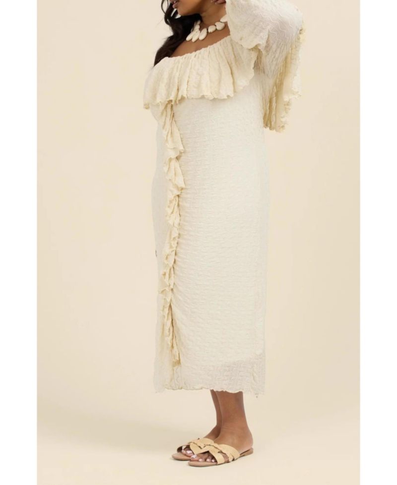 Women's Ruffle Bardot Dress