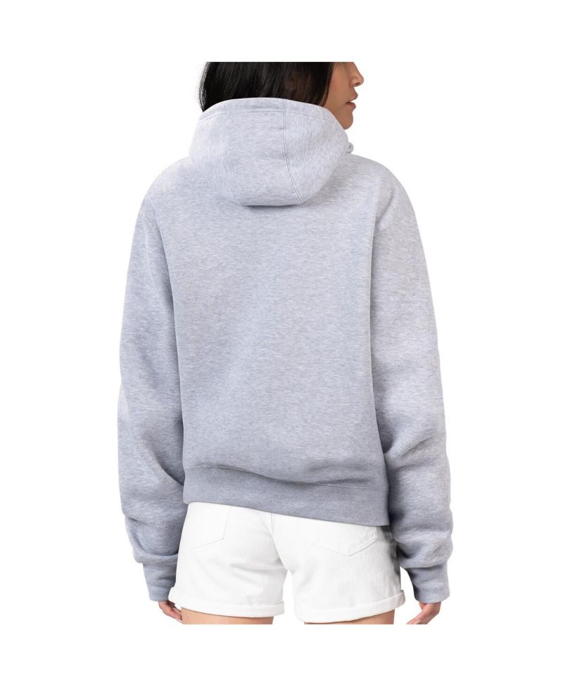Women's Heather Gray New York Mets City Graphic Pullover Hoodie