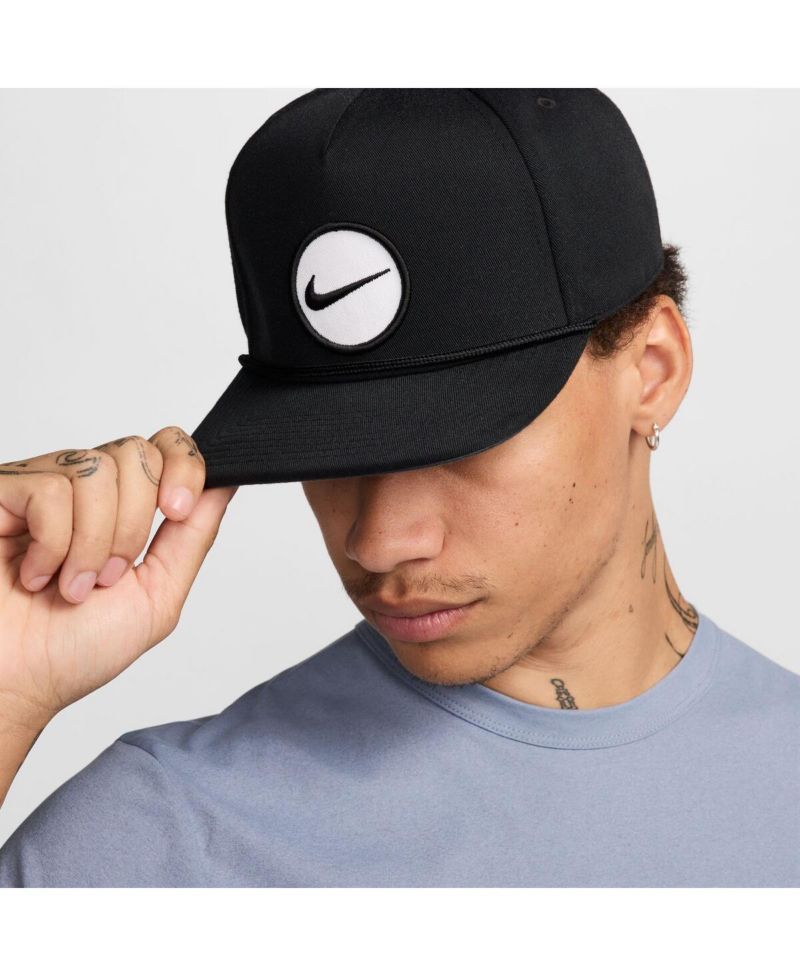 Men's and Women's Black Retro Pro Performance Snapback Hat