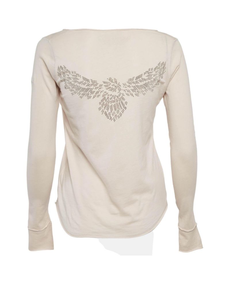 Women's Cotton Knit Long Sleeves Top