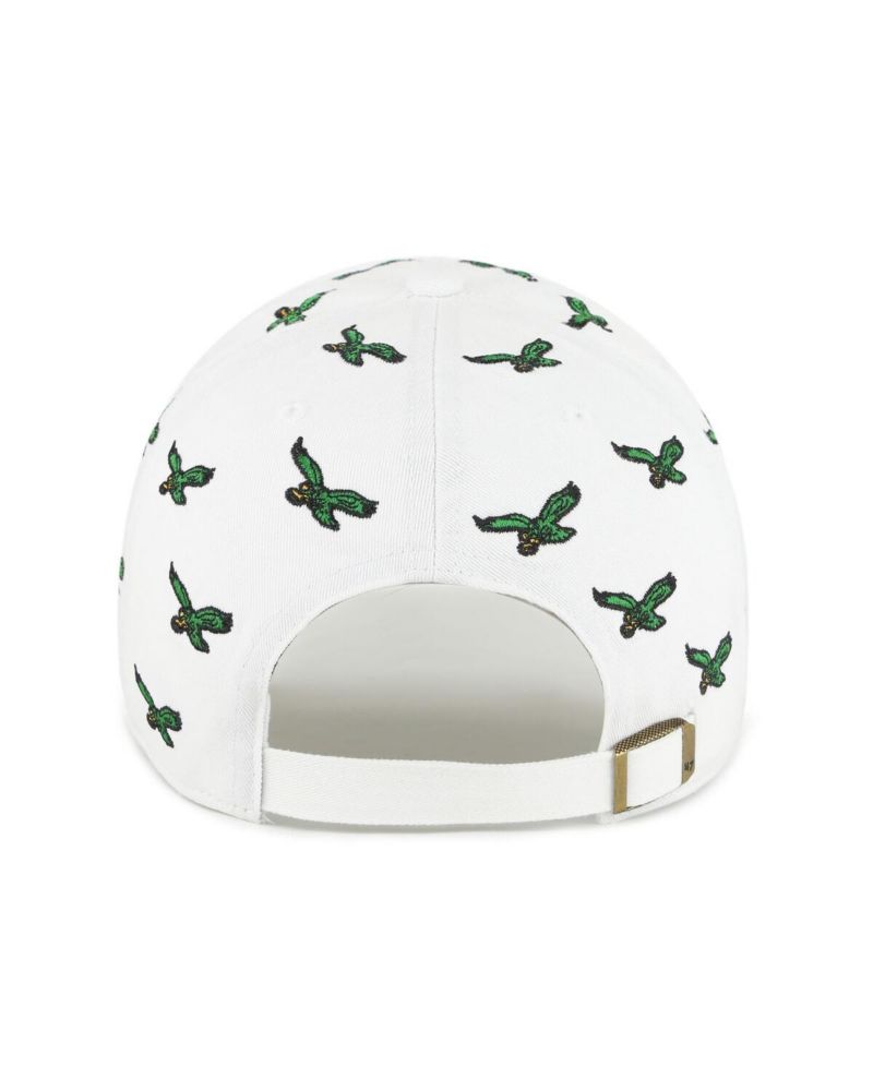 Men's and Women's White Philadelphia Eagles Confetti Clean Up Adjustable Hat