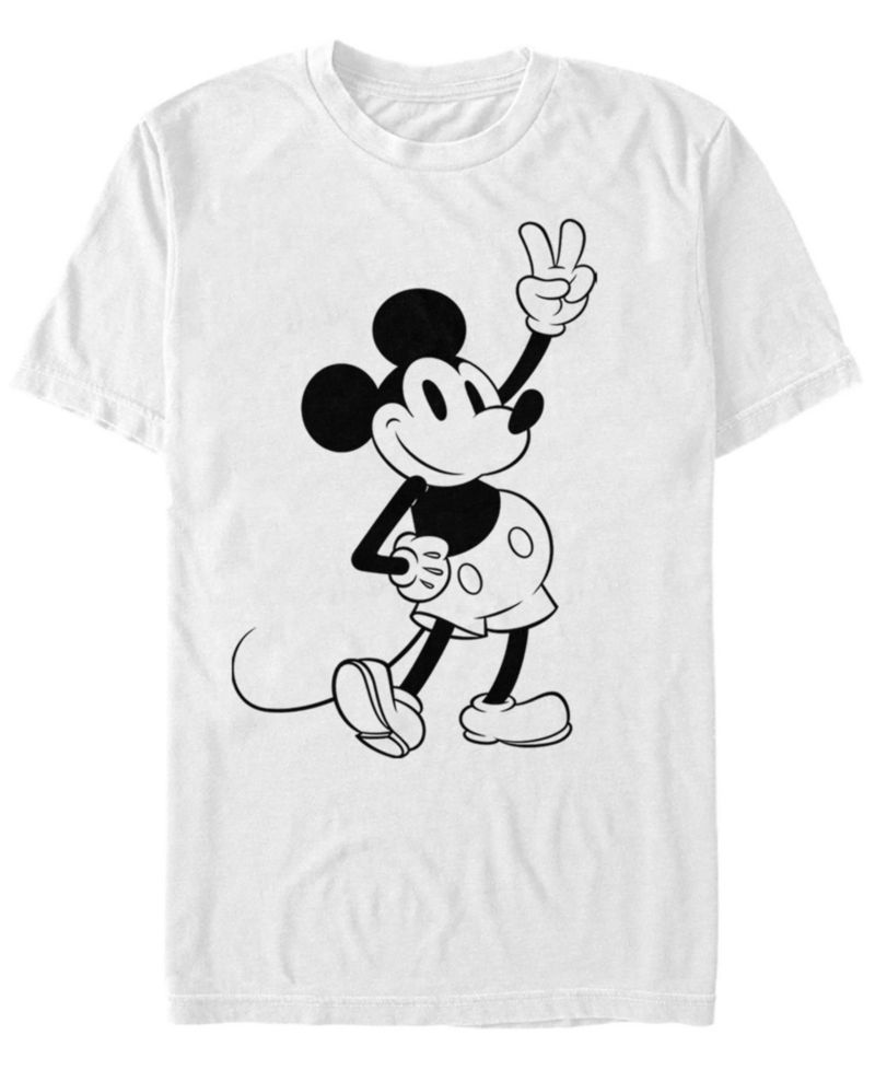 Men's Simple Mickey Short Sleeve Crew T-shirt