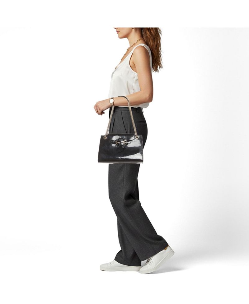 Bamboo Shopper Leather Tote
