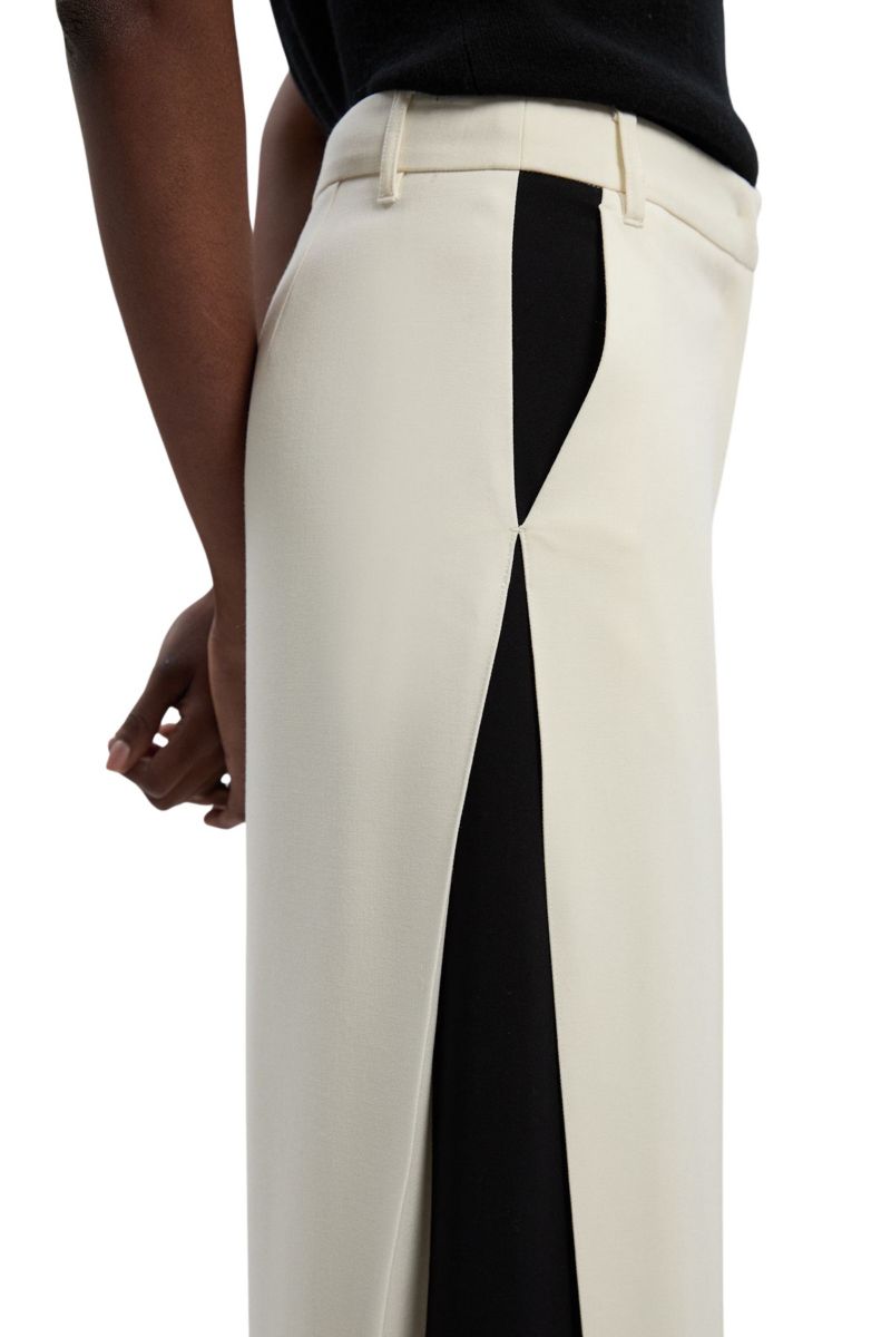 Women's Contrast Colour Wide Leg Trouser