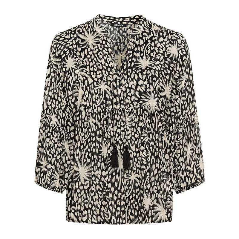 Women's Tropic Mix Print Tunic Blouse