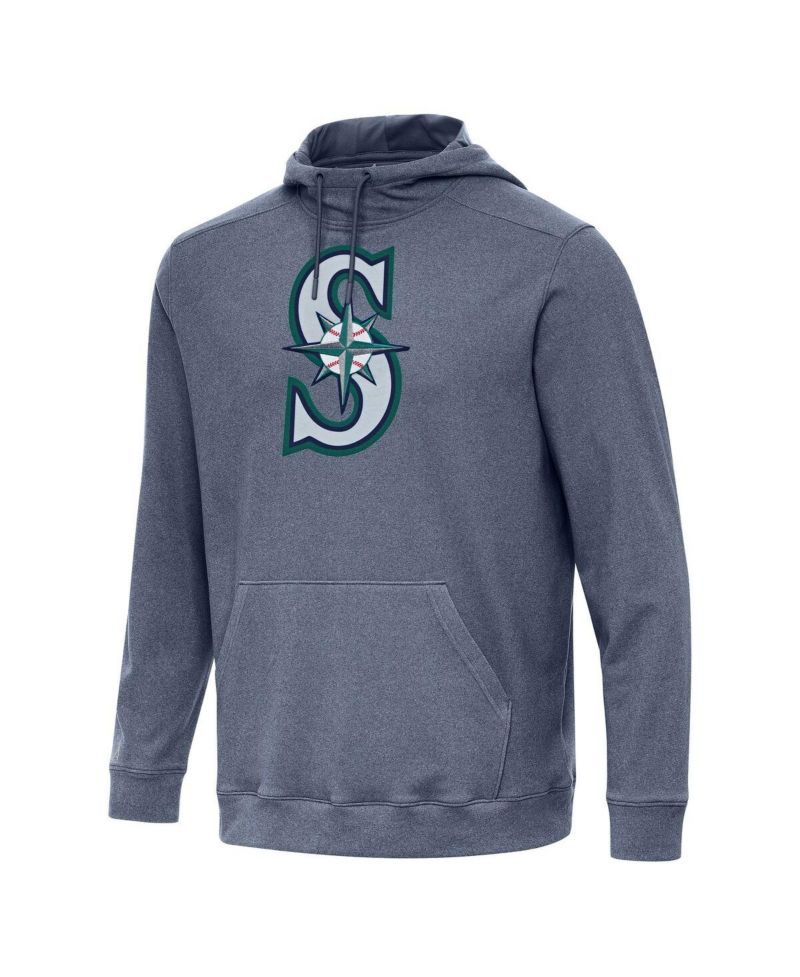 Men's Heather Navy Seattle Mariners Cloud Pullover Hoodie