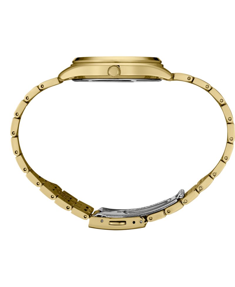 Men's Gold Stainless Steel Dial Bracelet Watch, 36.9mm