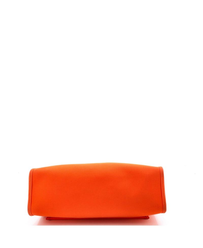 Pre-Owned Hermes 31 Herbag Zip Leather and Toile