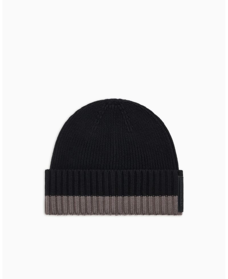 Men's Cozy Lab Color Block Beanie Cap