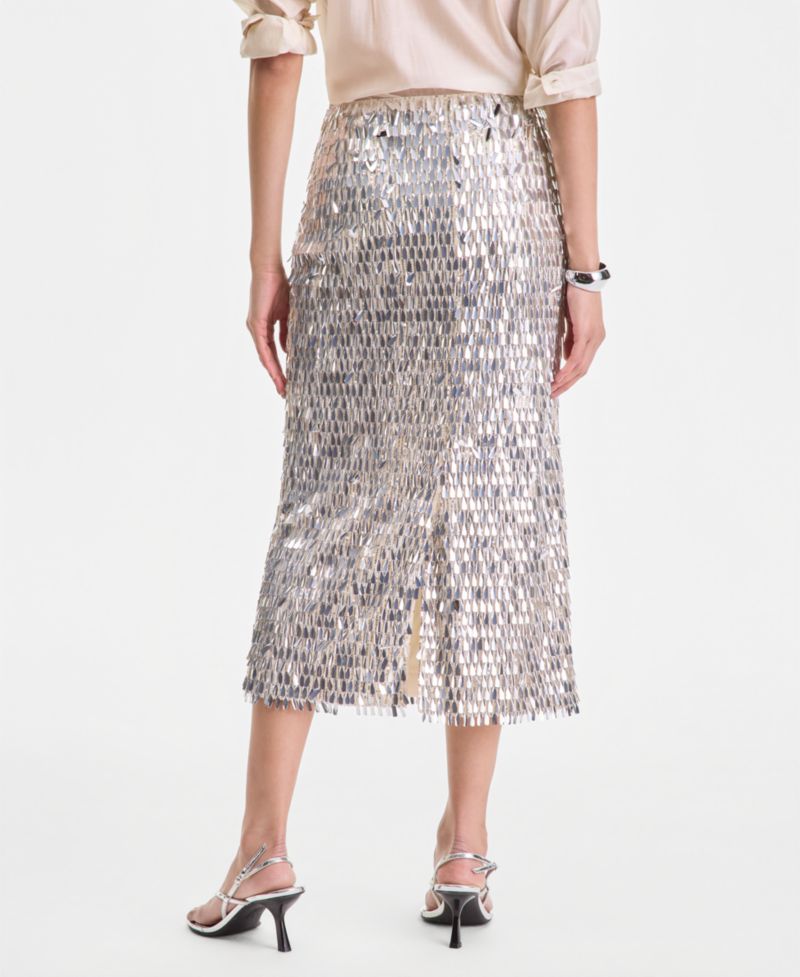 Women's Sequin Midi Skirt