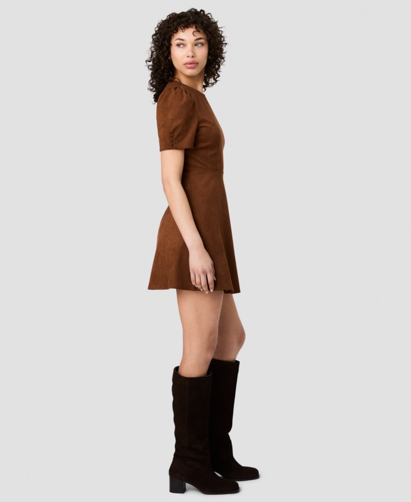 Women's Jewel Neck Short-Sleeve Dress